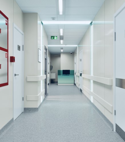 Дизайн и проектирование медицинского центра – Коридор клинического госпиталя, изображение 2