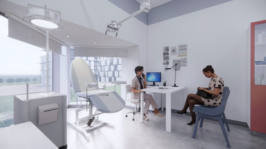 Проектирование и дизайн клиники ЭКО – Кабинет врача, изображение 6