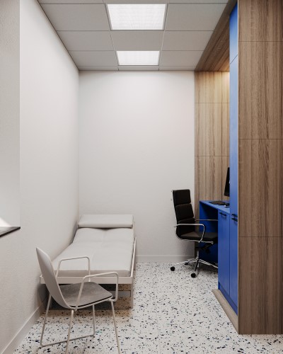 Проектирование и дизайн отделения травматологии медицинского центра – Кабинет врача, изображение 8