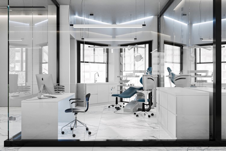 Проектирование и дизайн стоматологической клиники в Москве – Кабинет врача-стоматолога, изображение 3