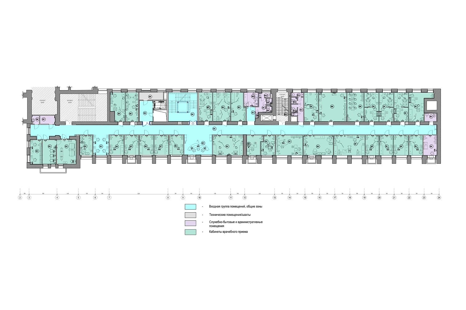 Реконструкция здания медицинского центра