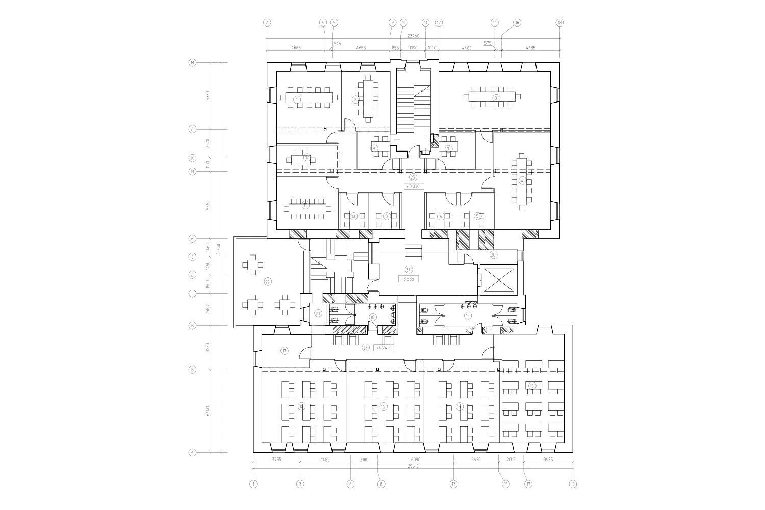 Реконструкция офисного здания для компании «ПЕРВЫЙ БИТ»